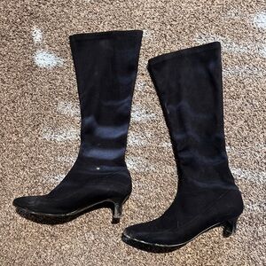 Elegant Black Women's Knee-High Boots
